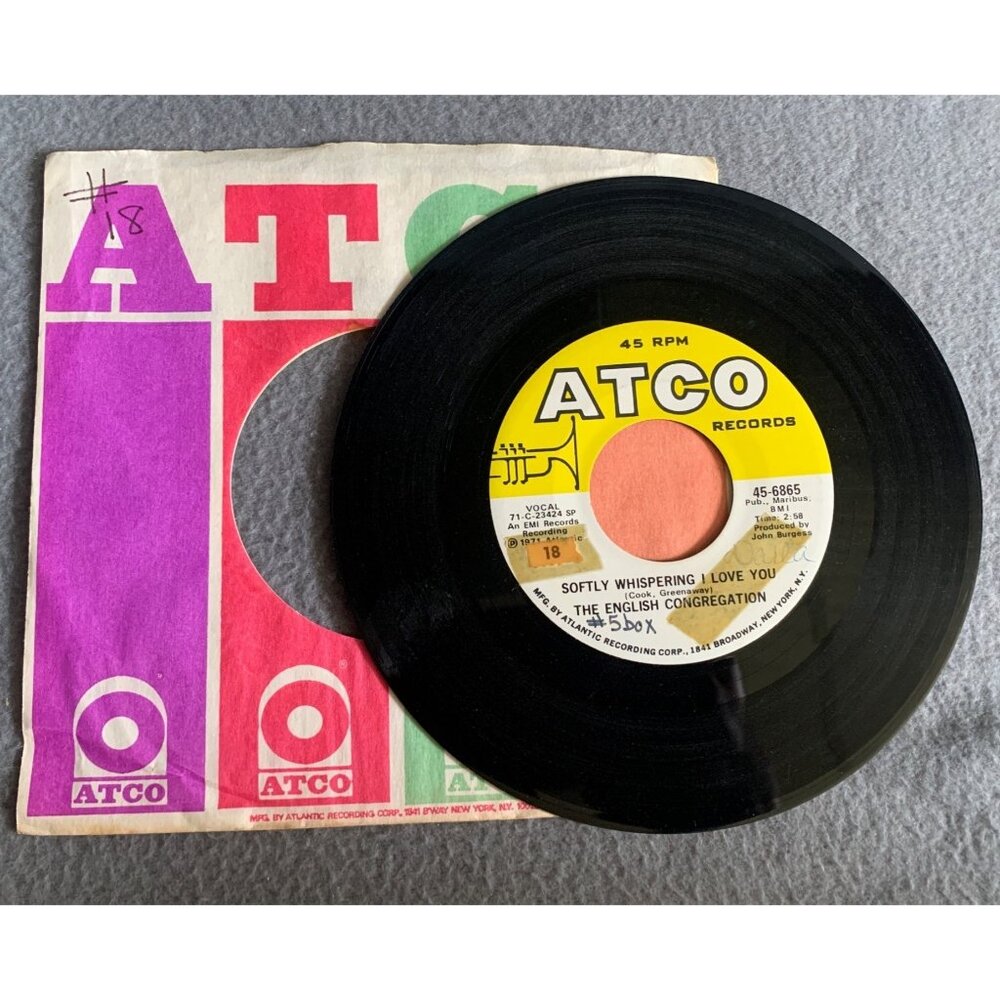 The English Congregation - Softly whispering I Love You & When Susie Takes 45 Re